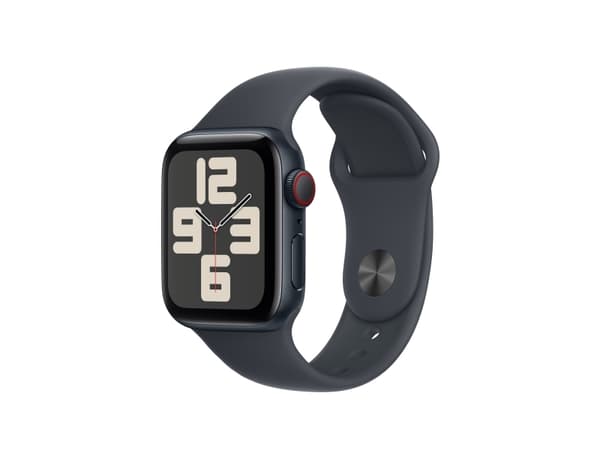 Apple - Band för smart klocka - 40 mm - storlek M/L - svart - för Watch Hermès Series 7, Hermès Series 9, Nike Series 7, Series 10, Series 8, Series