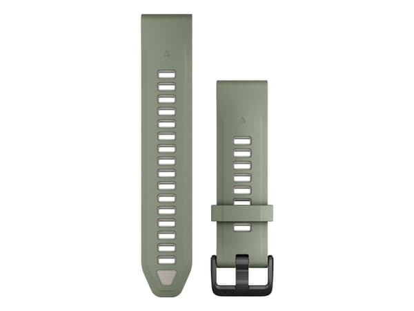 Garmin Quickfit, Band, Smartklokke, Grønn, Grå, Garmin, Approach S70 - 42 mm, D2 Delta S, Descent Mk2S, Descent Mk3 - 43mm, Descent Mk3i – 43 mm, epi