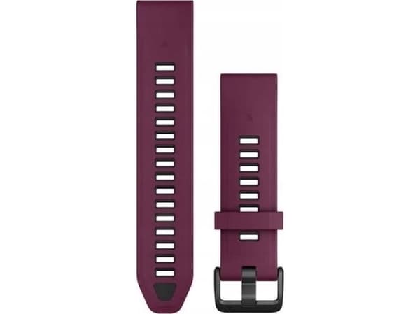 Garmin Quickfit, Band, Smartklokke, Grafitt, Rød, Garmin, Approach S70 - 42 mm, D2 Delta S, Descent Mk2S, Descent Mk3 - 43mm, Descent Mk3i – 43 mm, e