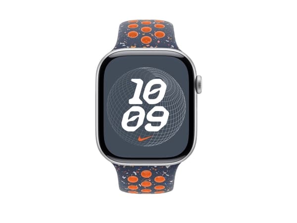 Apple Nike - Klokkestropp for smart armbåndsur - 46mm - S/M-størrelse - blå flamme