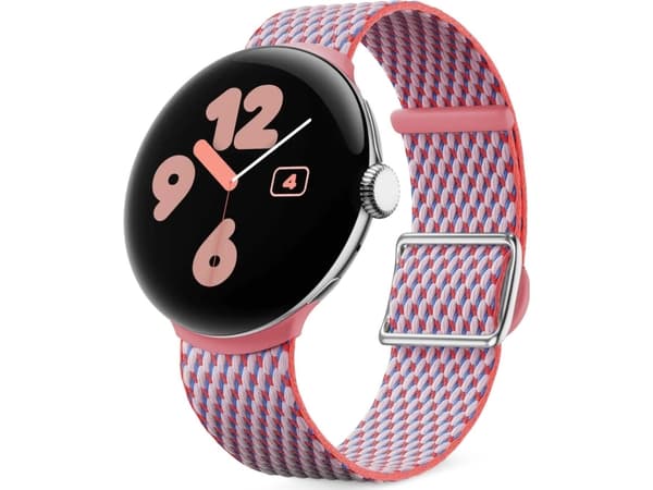 Google GA06104-WW, Klockarmband, Bomullsfiber, Silver, 1 styck