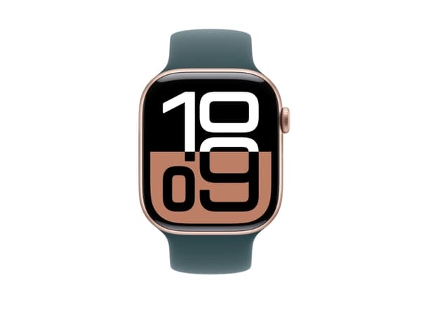 Apple - Bånd for smart armbåndsur - 46mm - S/M-størrelse - innsjøgrønn