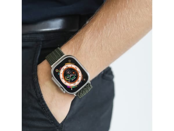 Vonmählen vevd armbånd for Apple Watch 38 40 41 mm Olivengrønn (AWS00155)