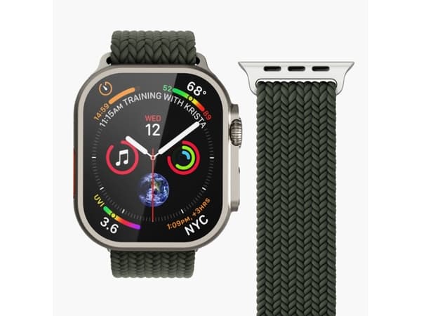 Vonmählen vevd armbånd for Apple Watch 38 40 41 mm Olivengrønn (AWS00155)