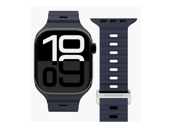 Vonmählen Wave Band 2, Strop / Belte, Smartklokke, Marineblå, Apple, Apple Watch 40 | 41 | 42 mm, Silikon