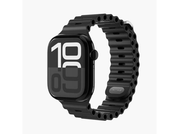 Vonmählen Wave Band 2, Rem, Smartwatch, Svart, Apple, Apple Watch 40 | 41 | 42 mm, Silikon