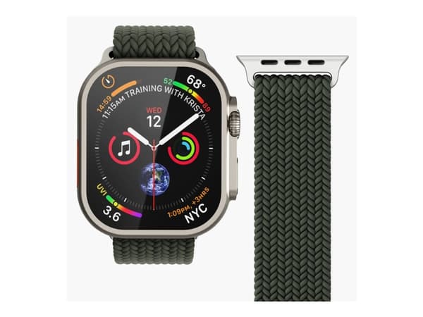 Vonmählen Woven Loop, Rem, Smartwatch, Oliv, Apple, Apple Watch 44 | 45 | 46 | 49 mm, Nylon