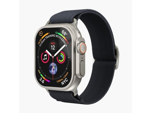 Vonmählen Classic Nylon Loop, Band, Smartklokke, Marineblå, Apple, Apple Watch 42 / 44 / 45 / 49 mm, Nylon