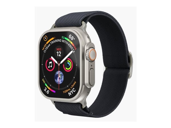 Vonmählen Classic Nylon Loop, Band, Smartklokke, Marineblå, Apple, Apple Watch 42 / 44 / 45 / 49 mm, Nylon