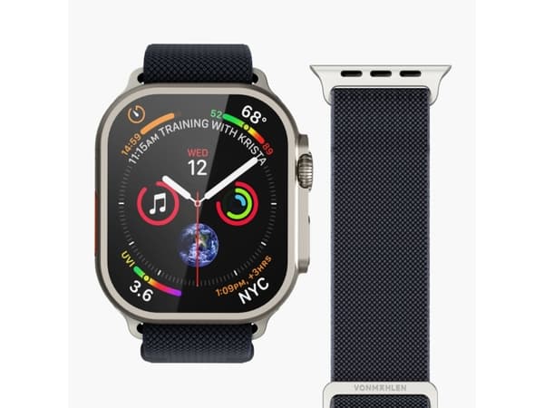 Vonmählen Classic Nylon Loop, Band, Smartwatch, Marinblå, Apple, Apple Watch 40 / 41 / 42 mm, Nylon