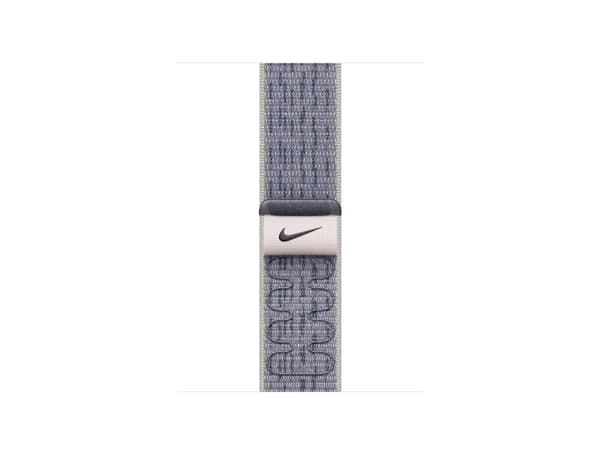 Apple Nike - Slinga för smart klocka - 40mm - 130 - 190 mm - blå/grå