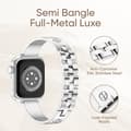 Miniatyrbild 3 av 4: Bangle Bracelet Apple Watch 41mm Series 9 Cross Roséguld
