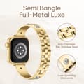 Miniatyrbild 2 av 4: Bangle Bracelet Apple Watch 41mm Series 9 Cross Roséguld