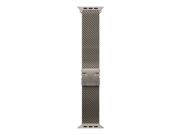 Apple 49mm Natural Titanium Milanese Loop - Small, Band, Smartwatch, Titanium, Apple, Apple Watch Models 44mm 45mm 46mm 49mm, Titanium