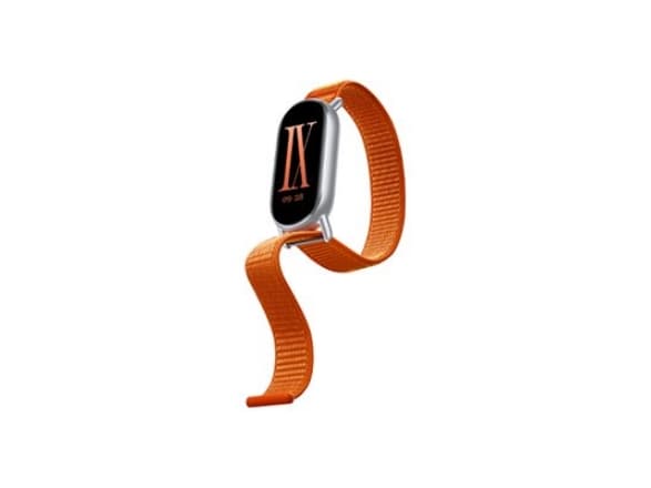 Xiaomi - Klokkestropp for aktivitetssporer - flettet - fits wrists 135-215 mm - oransje soloppgang - for Xiaomi Smart Band 8, Smart Band 9