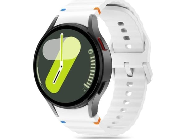 Tech-Protect TECH-PROTECT SILICONE SPORT SAMSUNG GALAXY WATCH 4 / 5 / 5 PRO / 6 / 7 / FE WHITE