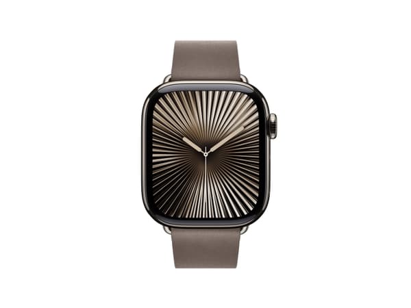 Apple - Klokkestropp for smart armbåndsur - 42mm - Stor størrelse - mørk taupe