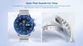 Miniatyrbild 5 av 11: Riversong Smartklocka Motive 9 Max Bluetooth-samtal med extra rem Silver