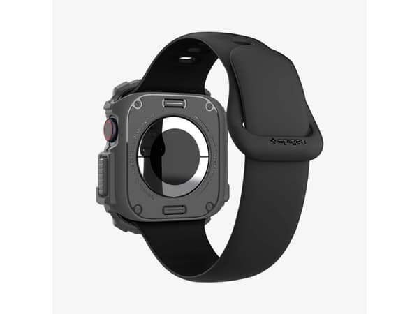 Spigen Rugged Armor, Ask, Smartwatch, Mörkgrå, Apple, Apple Watch 10 (42mm), Termoplastisk polyuretan (TPU)