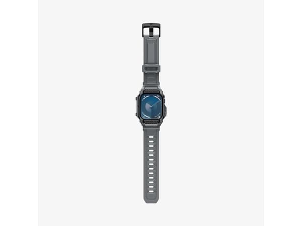 Spigen Rugged Armor Pro, Ask, Smartwatch, Mörkgrå, Apple, Apple Watch 10 (46mm), Termoplastisk polyuretan (TPU)