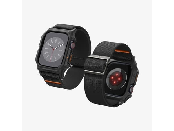 Spigen Lite Fit Pro, Boks, SmartWatch, Sort, Apple, Apple Watch (42mm), Polyester, Termoplastisk polyuretan (TPU)