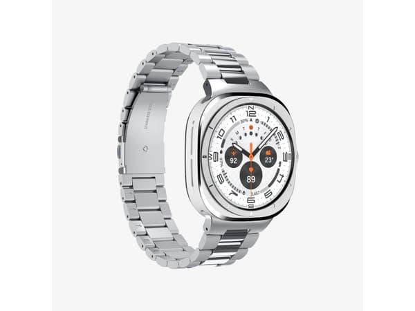 Spigen Modern Fit 316L, Band, Smartwatch, Silver, Samsung, Galaxy Watch Ultra (47mm), Rostfritt stål