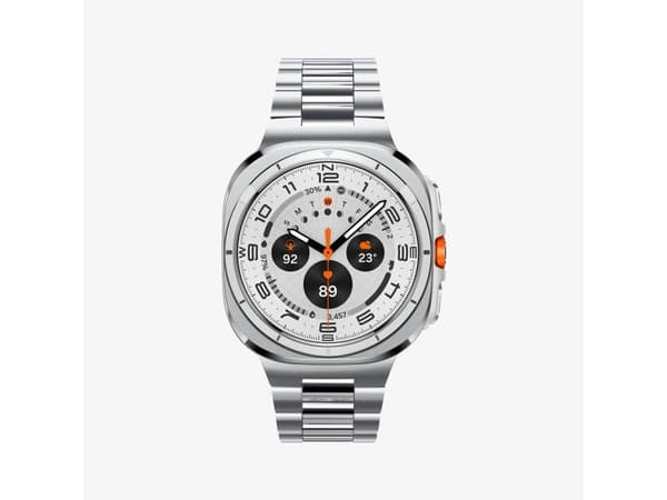 Spigen Modern Fit 316L, Band, Smartwatch, Silver, Samsung, Galaxy Watch Ultra (47mm), Rostfritt stål