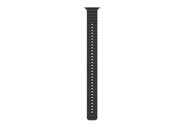 Apple 49mm Black Ocean Band Extension - Black Titanium Finish, Band, Smartwatch, Black, Apple, Apple Watch Models 44mm 45mm 46mm 49mm, Fluoroelastome