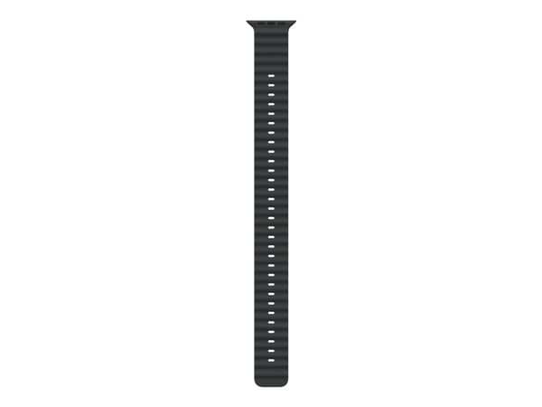 Apple 49mm Black Ocean Band Extension - Black Titanium Finish, Band, Smartwatch, Black, Apple, Apple Watch Models 44mm 45mm 46mm 49mm, Fluoroelastome