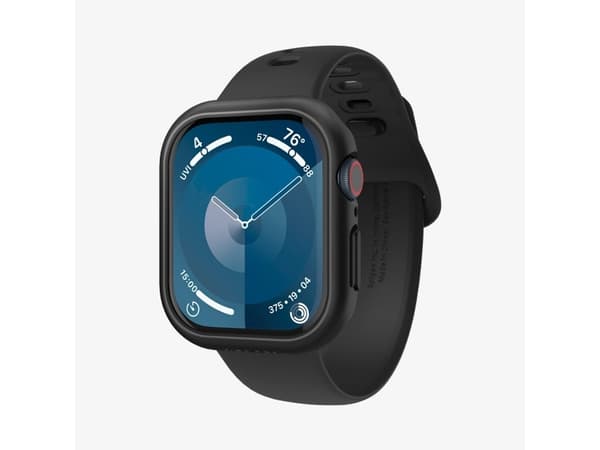 Spigen Thin Fit, Ask, Smartwatch, Svart, Apple, Apple Watch 10 (42mm), Polykarbonat