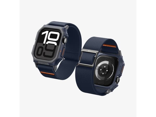 Spigen Lite Fit Pro Apple Watch (46mm) Case + Band Navy Blue, Case + Band, Smartwatch, Navy, Apple, Apple Watch 10 (46mm), Polyester, Thermoplastic p