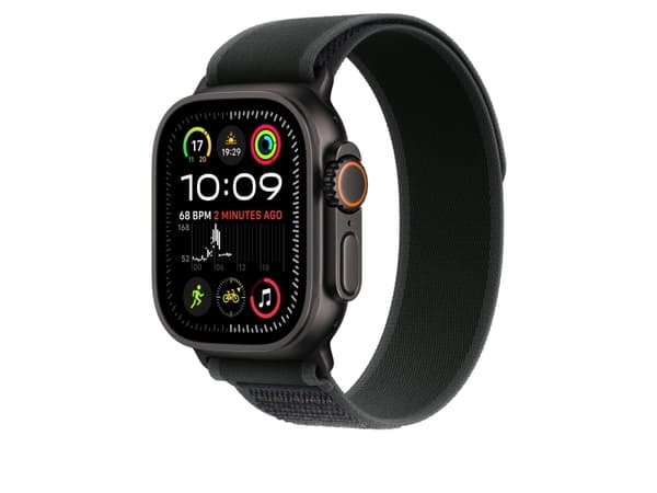 Apple Trail Loop - Slinga för smart klocka - 49 mm, svart titanfinish - storlek S/M - svart