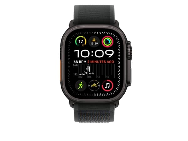 Apple Trail Loop - Slinga för smart klocka - 49 mm, svart titanfinish - storlek S/M - svart