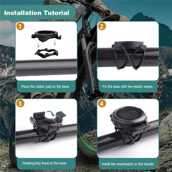 Sykkelholder med hurtigkobling til Garmin Instinct E (40mm)