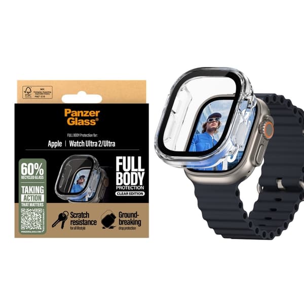 PanzerGlass Skærmbeskytter - Apple Watch Ultra 3 - FullBody - Transparent
