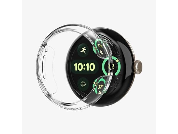 Spigen Pixel Watch 3 (41mm) Case, Transparent, Google Pixel Watch 3 (45mm), Polykarbonat, 42,7 mm, 13 mm, 43,2 mm
