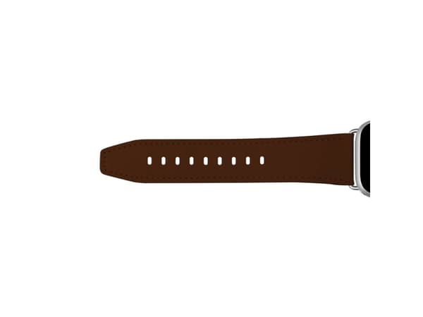 PURO PUAW44ECLASSICBRWN, Watch strap, Apple, Apple Watch, Leather, Silver, 250 g