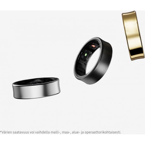 Samsung Galaxy Ring smart ring, Titanium Black, storlek 8