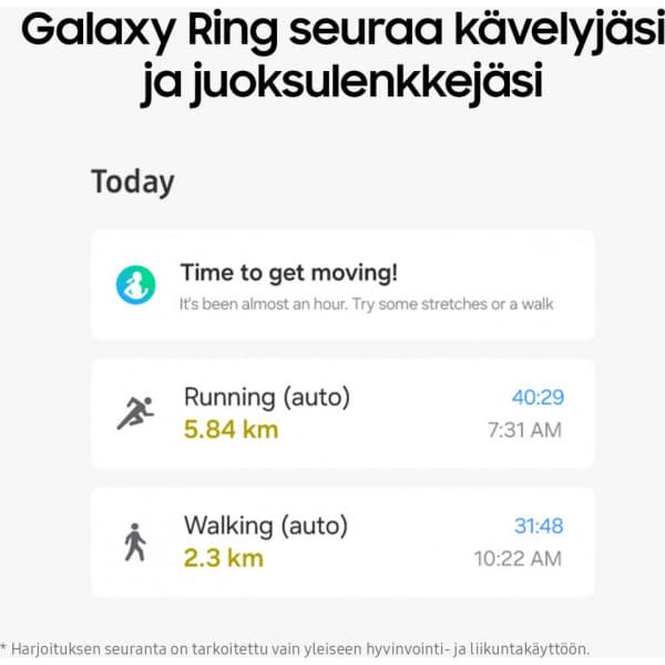 Samsung Galaxy Ring smart ring, Titan Guld, størrelse 10