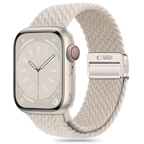 Tech-Protect Apple Watch (44/45/46/49 mm) Armband NylonMag - Starlight
