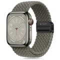 Miniatyrbild 1 av 5: Tech-Protect Apple Watch (44/45/46/49 mm) Armband NylonMag - Olive Grå
