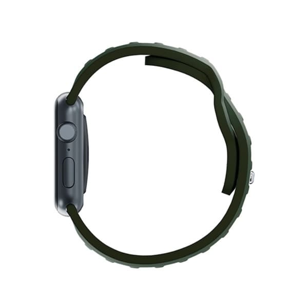 3mk Apple Watch (42/44/45/49mm) Armband Silikon - Mörkgrön