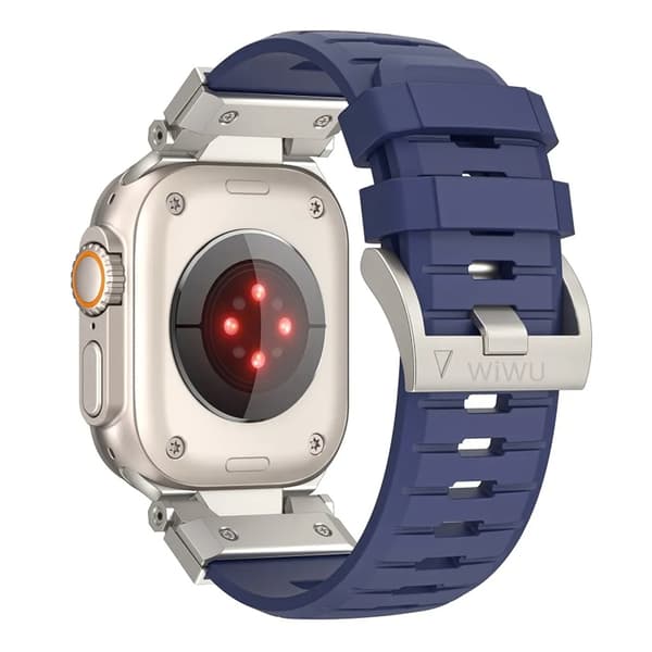 WIWU Apple Watch (42/44/45/49mm) Armband Urban - Marinblå