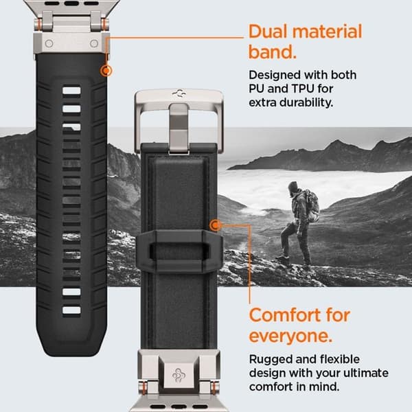 Spigen Apple Watch (49/45/44/42mm) Armband DuraPro - Svart