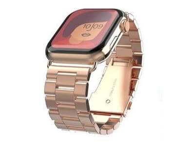 Swissten Metal Band for Apple Watch 42-44mm Rose Gold - 8595217477247, Klokkereim, Apple, Apple Watch SE, Apple Watch Series 1, Apple Watch Series 2,