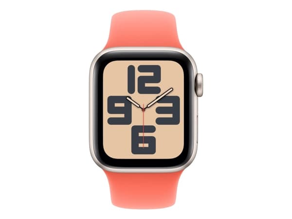 Apple - Band för smart klocka - 40mm - storlek M/L - orangeröd