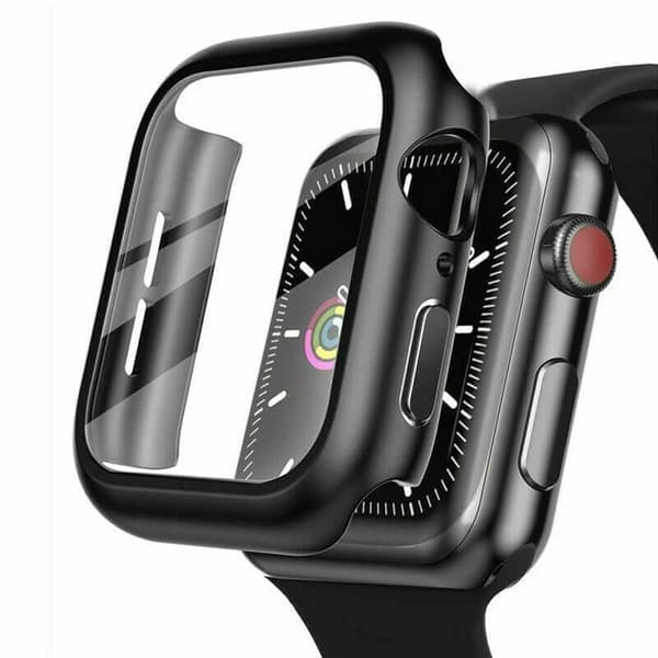 Heltäckande Skyddsskal till Apple Watch 44mm – Stöttåligt Skal med Härdat Glas (2-i-1)