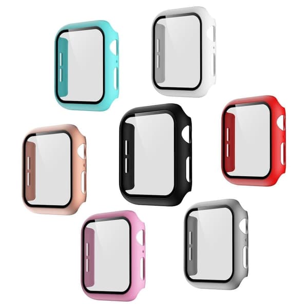 Heltäckande Skyddsskal till Apple Watch 44mm – Stöttåligt Skal med Härdat Glas (2-i-1)