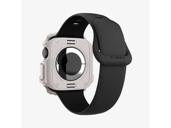 Spigen Rugged Armor, Ask, Smartwatch, Beige, Apple, Apple Watch 10 (46mm), Termoplastisk polyuretan (TPU)