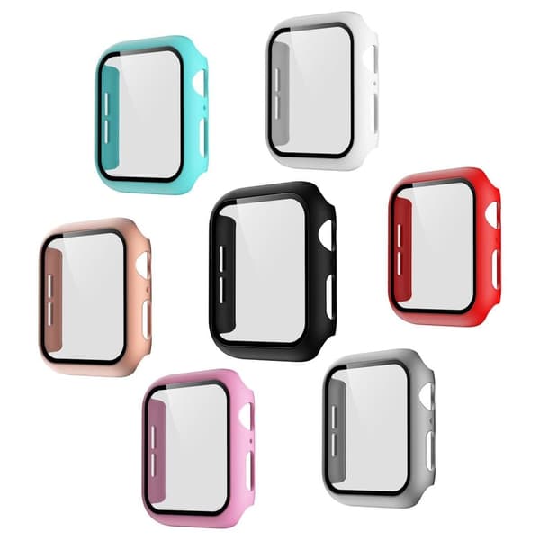 Apple Watch 38MM - Stilig - Stötdämpande Skal + Härdat Glas - 2in1